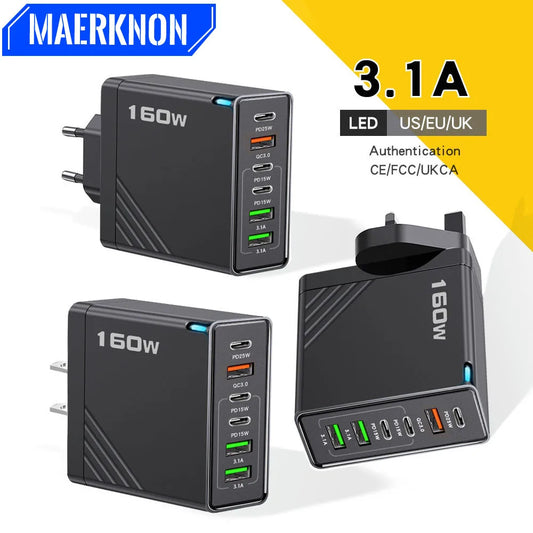 Maerknon Fast Charging USB-C PD Wall Charger – Universal Phone Adapter